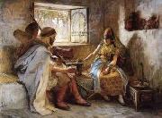 Arab or Arabic people and life. Orientalism oil paintings  329